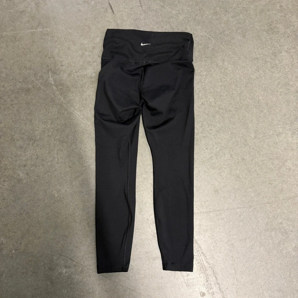 Nike Dri-FIT Womens High Waisted Leggings Black Training Tights Size M 2760